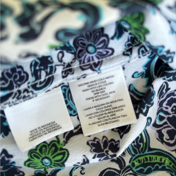 Jones New York Women’s Button Up Blouse Long Sleeve Size L - Picture 6 of 7